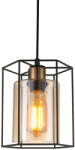 Italux Függeszték Fekete Kalula ITALUX-PND-78901-1-BK-AMB (PND-78901-1-BK-AMB)