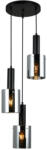 Italux Függeszték Fekete Sardo ITALUX-PND-5581-3A-BK-SG (PND-5581-3A-BK-SG)