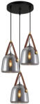 Italux Függeszték Fekete Solta ITALUX-PND-24342-3A-BK-SG (PND-24342-3A-BK-SG)