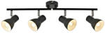 Italux Spot Lámpa Fekete Riado ITALUX-SPL-3422-4-BL (SPL-3422-4-BL)