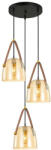 Italux Függeszték Fekete Solta ITALUX-PND-24342-3A-BK-AMB (PND-24342-3A-BK-AMB)