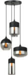 Italux Függeszték Fekete Molina ITALUX-MDM-4364-4-BK-SG (MDM-4364-4-BK-SG)