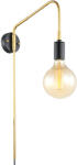Italux Fali Lámpa Fekete Malene ITALUX-MBM3386-1-BK-GD (MBM3386-1-BK-GD)