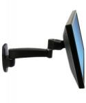 Ergotron 200 Series Wall Mount Arm, 1 Extension Asztali TV Konzol 61 cm, 24", Fali Fekete