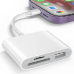 GKK USB и Card Reader за iPhone/iPad (Lightning), Бял (561040001721)