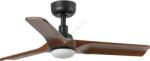 Faro Barcelona Faro 33806wt-1tw - led вентилатор heywood s 10w/230v дърво/черен, Ø 90 см wt+do (fa33806wt-1tw)