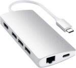 Satechi St-T cma2S Dokkoló Állomás és Port Replikátor USB 3.2 Gen 1 3.1 Gen 1 Type-C Ezüst