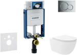 Geberit Kombifix - Előfali szerelő készlet, Oudee Vortex WC és softclose ülőke, Sigma01 vezérlőgomb, fényes króm SANI15CA1134 (SANI15CA1134)