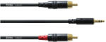 Cordial - CFY 1, 5 WCC REAN 3, 5 mm sztereo / 2 x RCA arany 1, 5 m