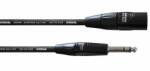 Cordial - CIM 0, 3 MV REAN XLR Papa / Jack 6, 3 mm sztereo 0, 3 m fekete - dj-sound-light