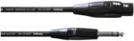 Cordial - CIM 0, 6 FV REAN XLR Mama / Jack 6, 3 mm sztereo 0, 6 m fekete - dj-sound-light