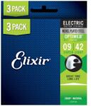 ELIXIR - OptiWeb (16550) 9-42 Super Light elektromos húrkészlet 3db - dj-sound-light