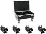 EUROLITE Set 4x LED THA-40PC bk + Case