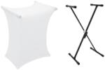 Dimavery Set SVT-1 Keyboard Stand + Cover white
