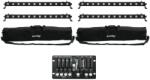 EUROLITE Set 4x LED BAR-12 QCL RGBW + 2x Soft Bags + Controller - dj-sound-light