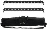 EUROLITE Set 2x LED BAR-12 QCL RGBA + Soft Bag