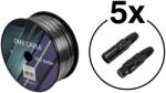 Eurolite Set DMX cable 2x0.22 100m sw + 10 connectors - dj-sound-light