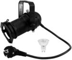 EUROLITE Set PAR-16 Spot GU-10 black + GU-10 230V LED SMD 7W 640 - dj-sound-light