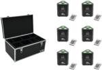EUROLITE Set 6x AKKU TL-3 TCL Trusslight QuickDMX + Case TDV-1 - dj-sound-light