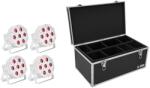 EUROLITE Set 4x LED SLS-7 HCL Floor white + Case
