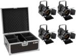 EUROLITE Set 4x AKKU THA-20PC TRC Theater-Spot bk + Case