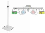 EUROLITE Set LED KLS Laser Bar FX Light Set white + BPS-3 Loudspeaker Stand white - dj-sound-light
