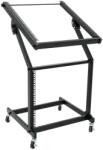 Omnitronic - Rack Stand 12U/10U adjustable on Wheels