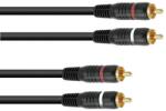 Omnitronic - RCA cable 2x2 0.6m