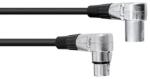 Omnitronic - XLR cable 3pin 3m 90° bk - dj-sound-light