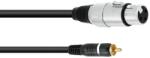 Omnitronic - RCA/XLRf 2.0m bk kábel - dj-sound-light
