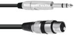 Omnitronic - Adaptercable XLR(F)/Jack stereo 2m bk - dj-sound-light