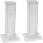 EUROLITE 2x Stage Stand variable incl. Cover and Bag, white állítható magasság 100-175 cm - dj-sound-light