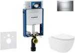Geberit Kombifix - Előfali szerelő készlet, Oudee Vortex WC és softclose ülőke, Sigma30 vezérlőgomb, króm SANI15CA1135 (SANI15CA1135)