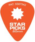 EVERLY - Star picks gitár pengető 0.60 mm narancs