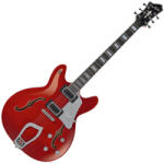 Hagstrom - Super Viking Wild Cherry Transparent Flame Elektromos jazz gitár