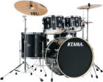 Tama - Imperialstar dobfelszerelés (22-10-12-16-14S") állványzattal, cintányérral és székkel, Hairline Black