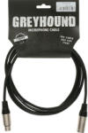 KLOTZ - mikrofonkábel 1 m Klotz XLR3M-XLR3F csatlakozók+GreyHound fekete kábel