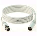 KLOTZ - IceRock mikrofonkábel, 5 m fehér színű Neutrik XLR3M - XLR3F csatlakozók, + fehér MY206 kábel