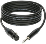 KLOTZ - XLR-JACK kábel, 3 m - Neutrik XLR3F - JACK3 csatlakozók + MY 206 fekete kábel