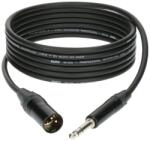 KLOTZ - XLR-JACK kábel, 1 m - Neutrik XLR3M - JACK3 csatlakozók + MY 206 fekete kábel