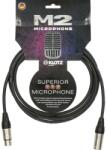 KLOTZ - mikrofonkábel 5 m Klotz XLR3M-XLR3F csatlakozók+MC2000 fekete kábel