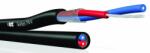 KLOTZ - TP414 Twinpex mikrofonkábel 2x2x0, 14 mm sodrott árnyékolás lapos 3, 4x7 mm /m fekete - dj-sound-light