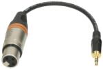 KLOTZ - XLR-FP3.5 JACK-XLR kábel 0, 2 m fekete