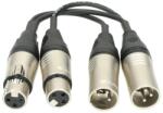 KLOTZ - XLR-ZSPLIT Z adapter kábel 2xXLRM-2xXLRF 0, 2 m