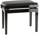 König & Meyer - 13971-200-21 Zongoraszék magasfényű fekete lakkozással fekete műbőr kárpitozással