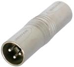 Neutrik - NA3MM átalakító 3 pólusú XLR dugó-3 pólusú XLR dugó