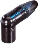 Neutrik - NC3MRXB 3 pólusú XLR dugó pipa, lengő, aranyozott érintkezők, fekete ház