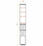 Csatári Plast CSATÁRI PLAST PVT-K-L 26 FE 2xNH2 - Földkábel elosztó szekrény (CSP 74000007) (CSP 74000007)