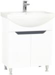 Badenmob Kit baza si lavoar, seria 050, 60cm, alb-antracit, soft close