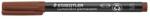 STAEDTLER Alkoholos marker, OHP, 0, 4 mm, STAEDTLER Lumocolor® 313 S, barna